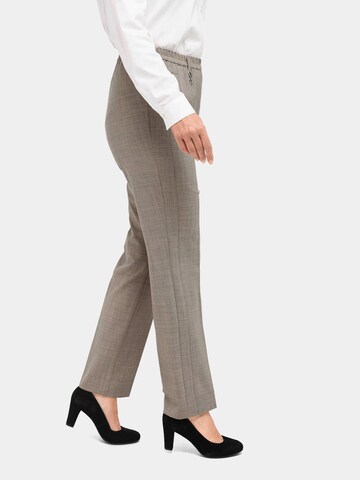 Regular Pantalon 'Louisa' Goldner en gris