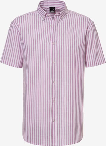 Chemise JOHN DEVIN en rose : devant