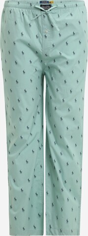 Pantaloni de pijama de la Polo Ralph Lauren pe verde: față