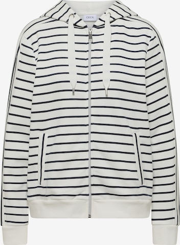 CECIL Sweatjacke in Beige: Vorderseite