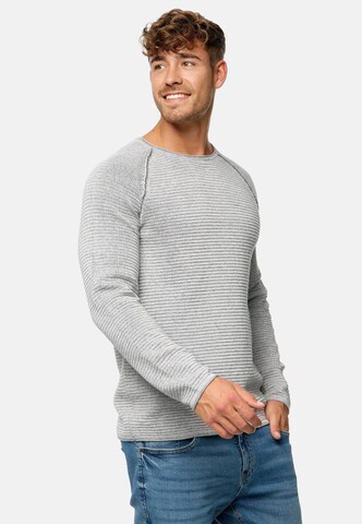 INDICODE JEANS Pullover ' INCamilo in Grau