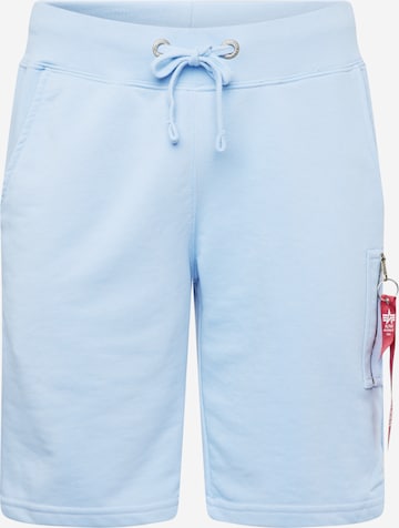 ALPHA INDUSTRIES - Pantalón cargo en azul: frente