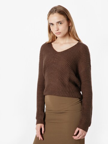 JDY Pullover 'NEW MEGAN' in Braun: Vorderseite