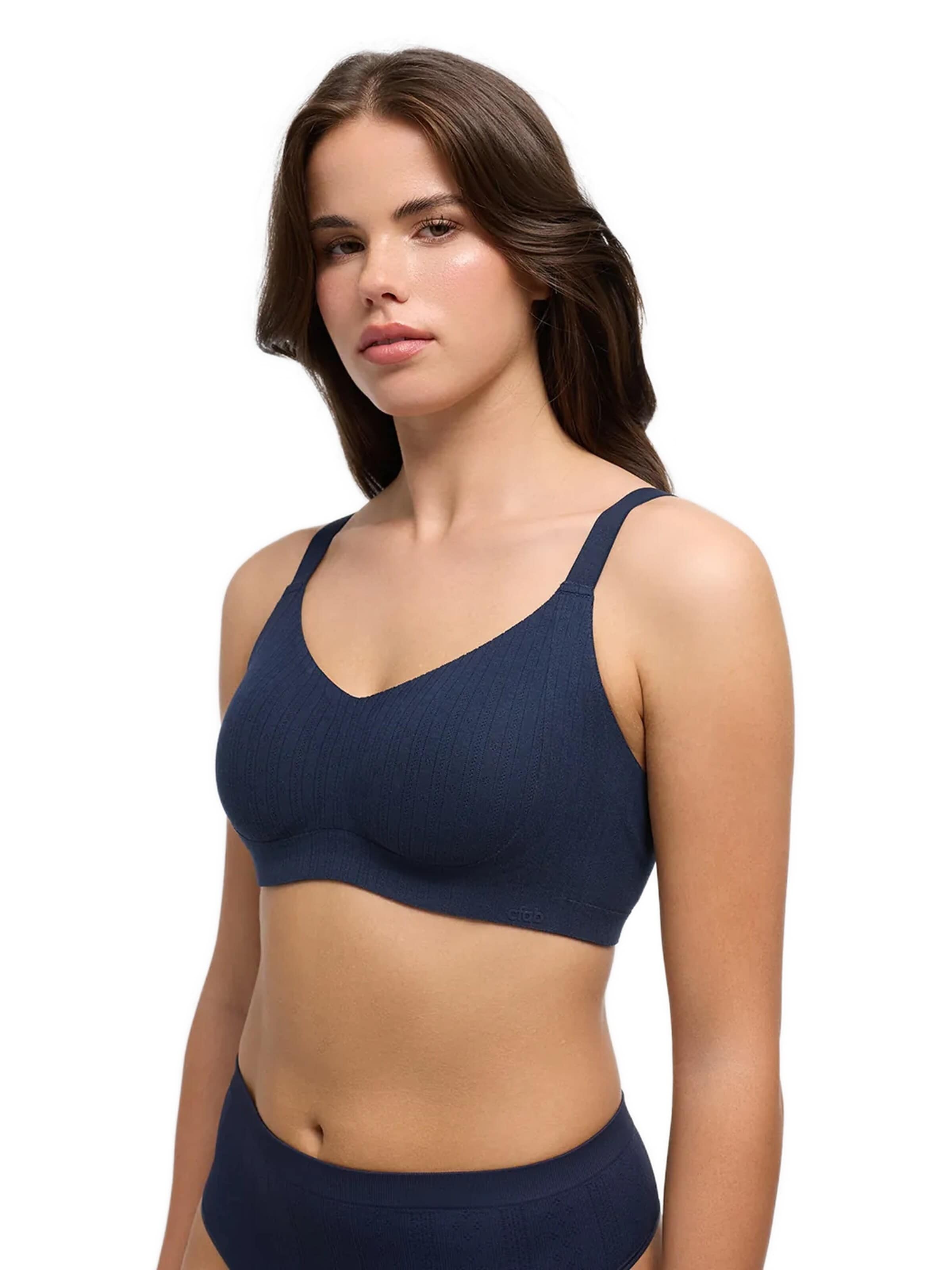cfab Push-up BH 'Jaquard Seamless Compact Push-Up BH' in Blauw