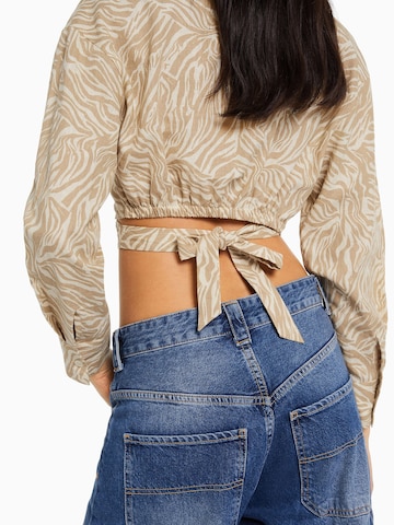 Bershka Blus i beige