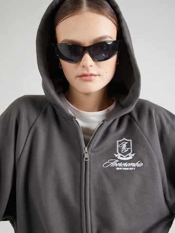 Abercrombie & Fitch Sweatjacke 'SHRUNKEN SUN' in Schwarz