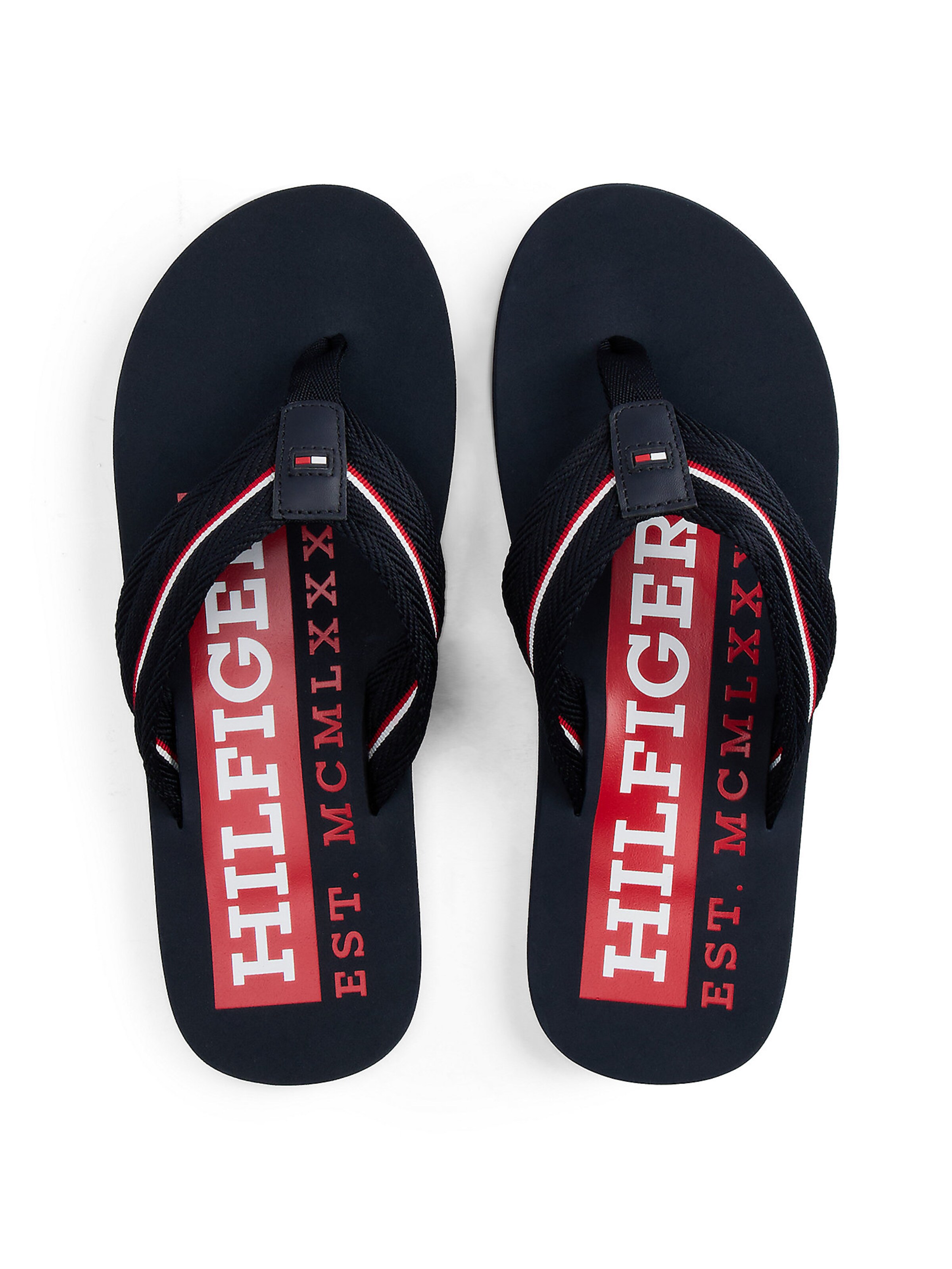 TOMMY HILFIGER T-bar sandals in Blue