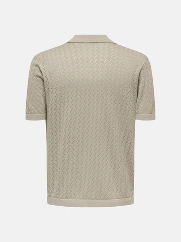 Only & Sons Shirt 'ONSSANTO'‌‌‌‌‌‌‌‌ in Beige