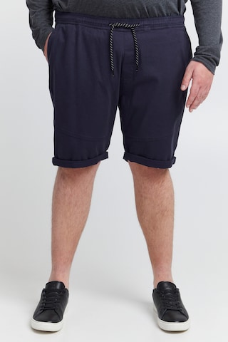 !Solid Regular Chino 'Henk' in Blauw: voorkant