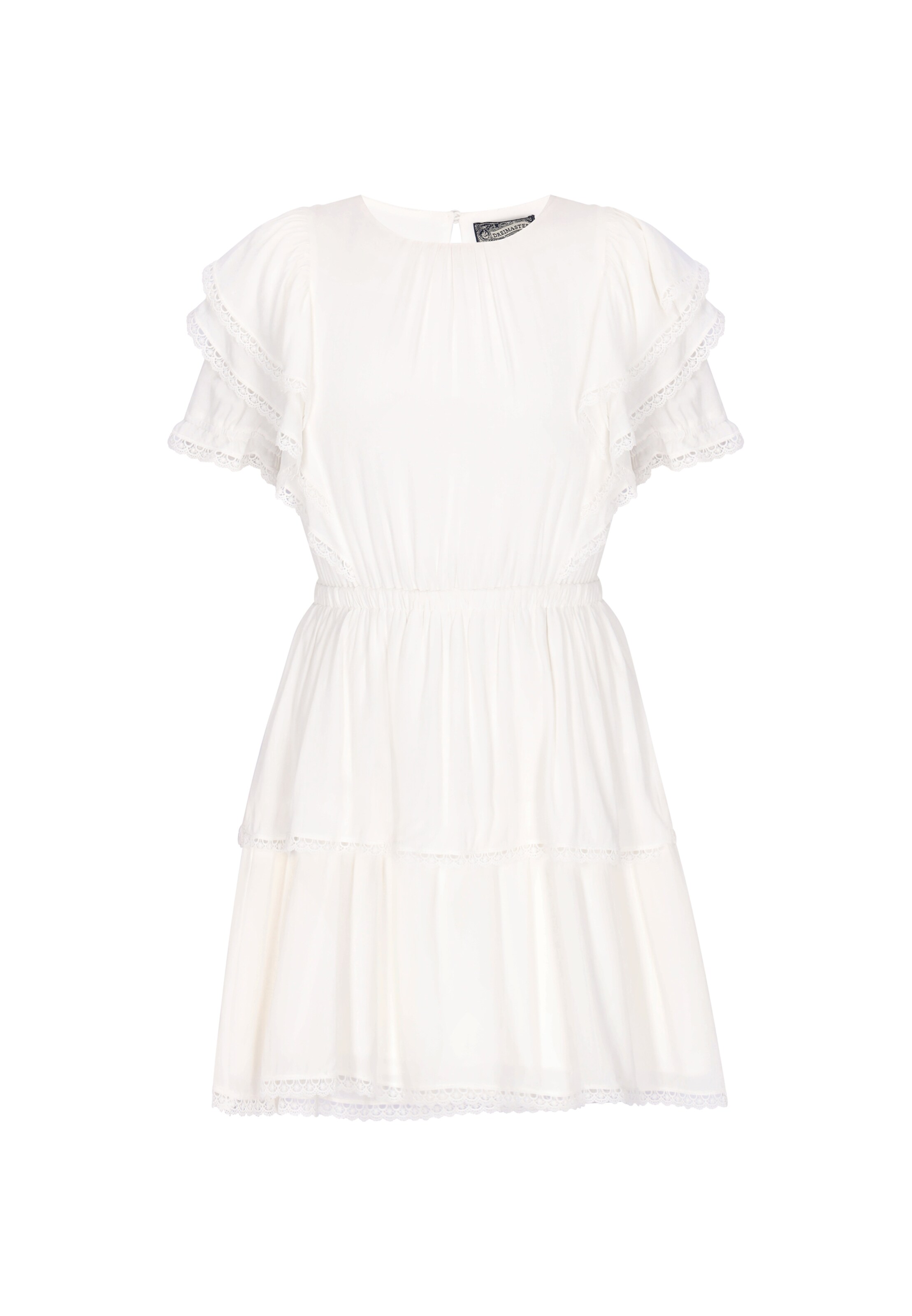 DreiMaster Vintage - Vestido em branco: frente