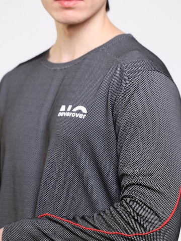 neverover - Camiseta funcional 'Men's Essential Striped Long Sleeve T-shirt' en negro