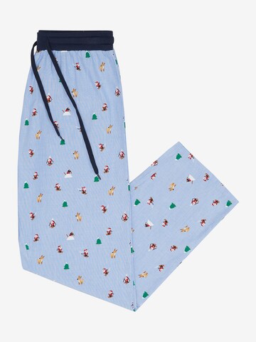 Pantalon de pyjama ' XMAS ' Happy Shorts en bleu
