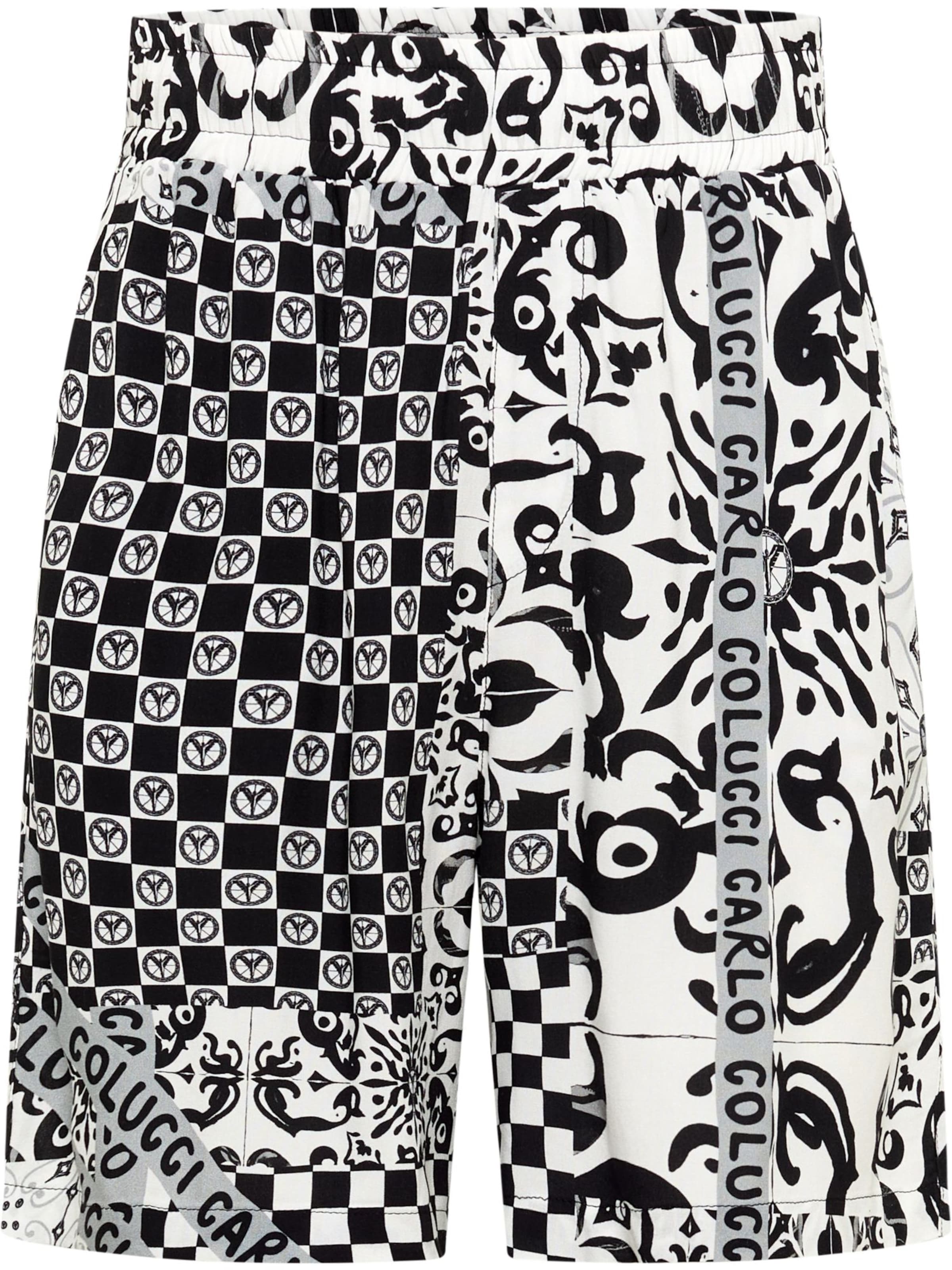 Carlo Colucci Regular Trousers 'Fedrigotti' in Black: front