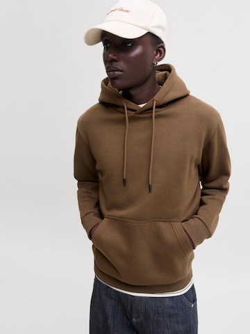 JACK & JONES Sweatshirt 'JJEBRADLEY' in Bruin