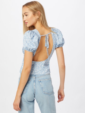 Missguided Blouse in Blauw