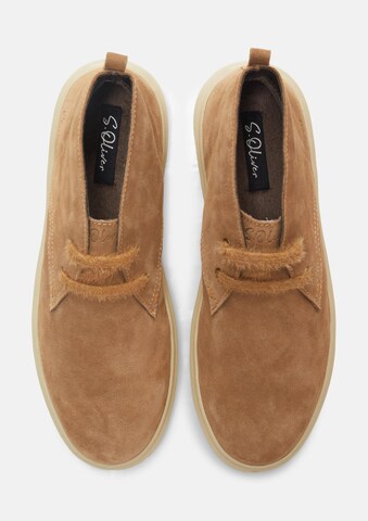 s.Oliver BLACK LABEL - Botas chukka em castanho