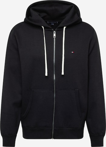 Veste de survêtement 'ESSENTIAL' TOMMY HILFIGER en noir : devant