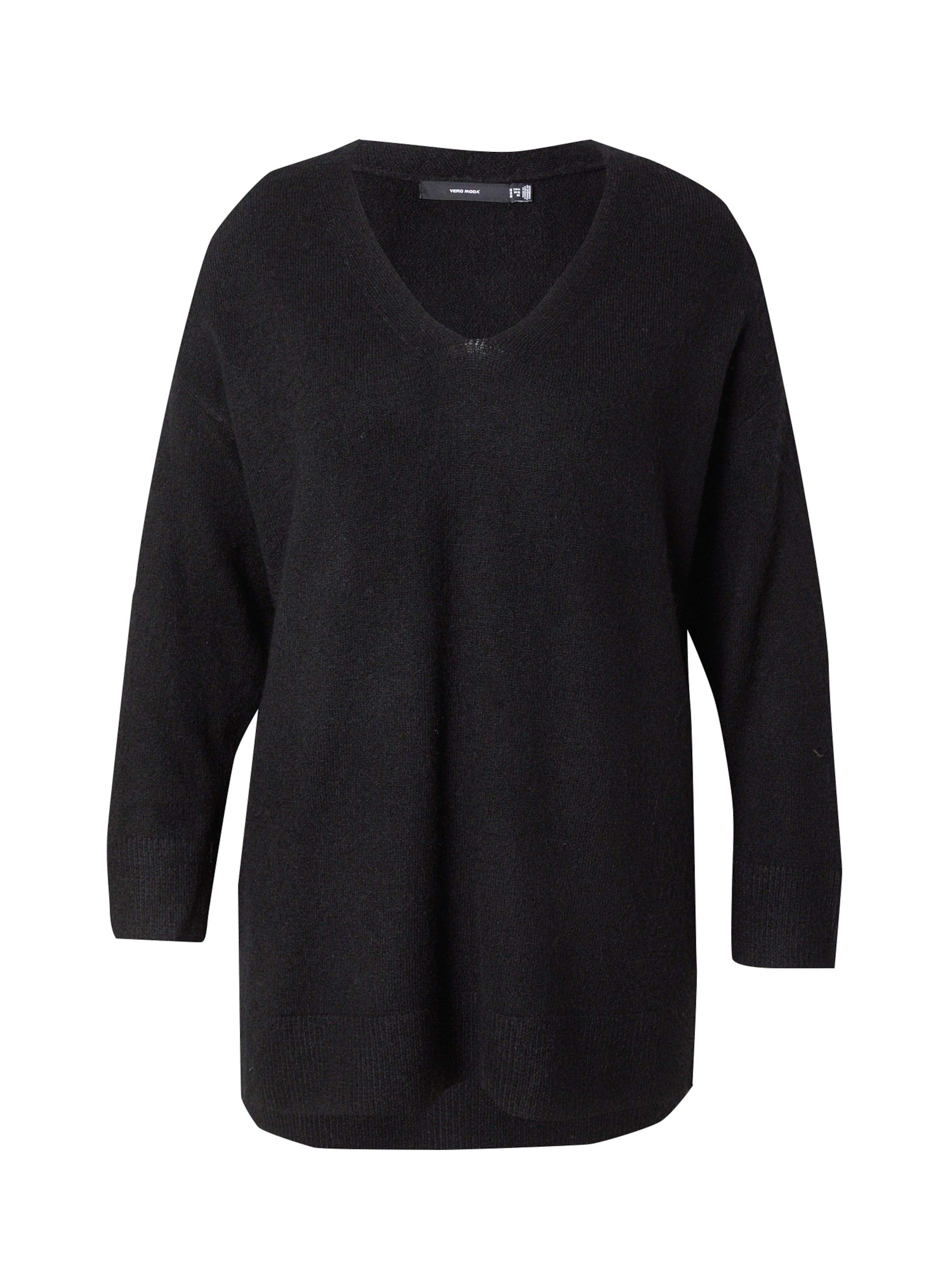 Vero Moda Curve Pullover 'VMCFiluca' in Schwarz: Vorderseite