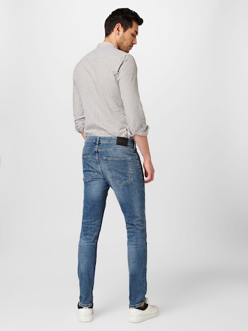 Lindbergh Slimfit Jeans 'Superflex' in Blauw