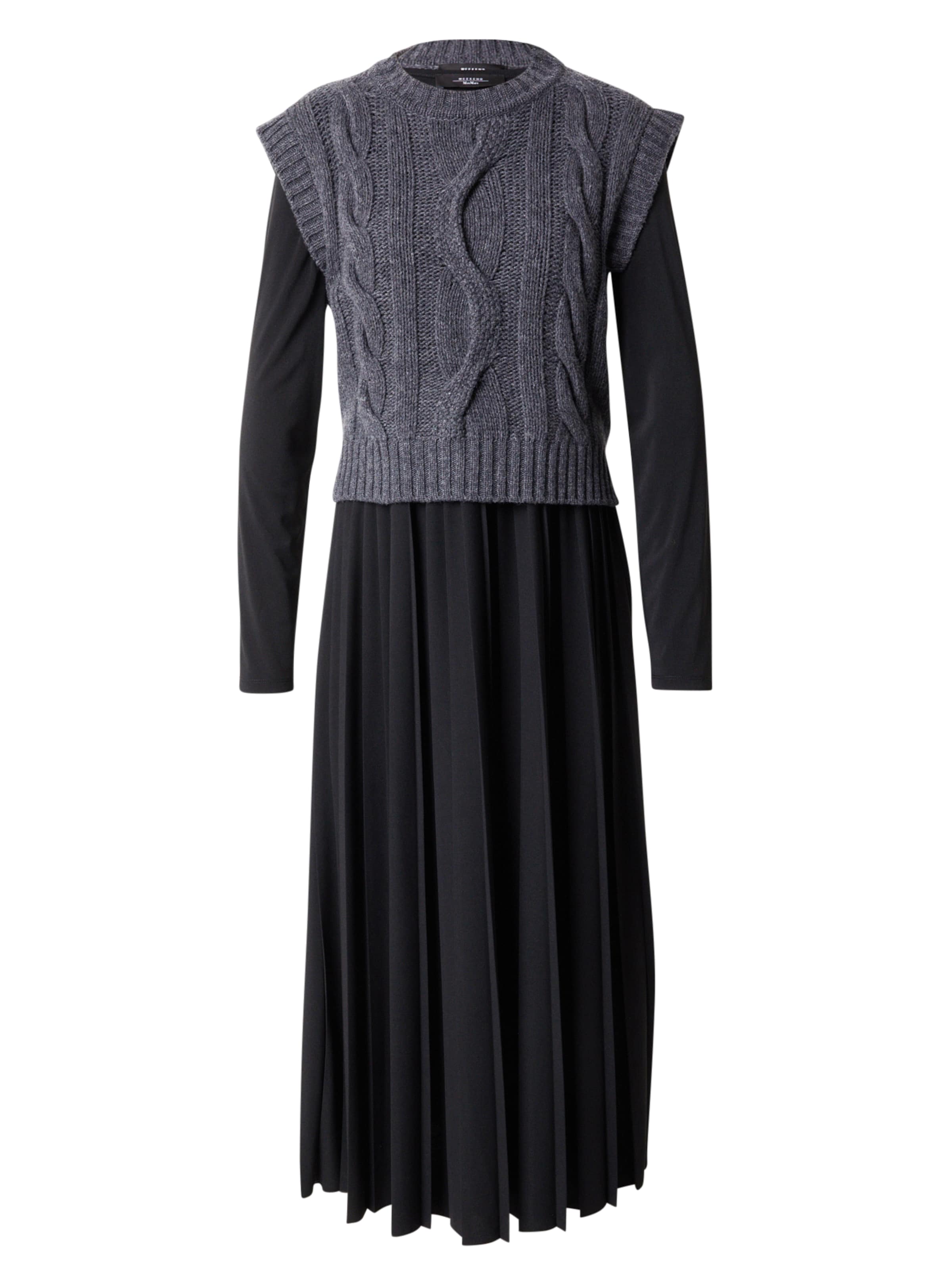 Weekend Max Mara - Vestido 'EBRO' en negro: frente