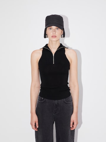 Tops en tricot 'Pina' LeGer by Lena Gercke en noir : devant