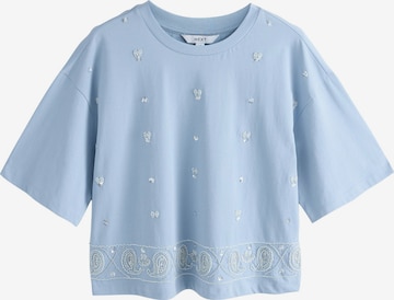 T-shirt Next en bleu : devant