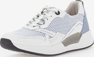 GABOR Baskets basses en bleu-gris / blanc, Vue avec produit