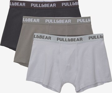 Pull&Bear Boxerky 'GAME' – šedá: přední strana