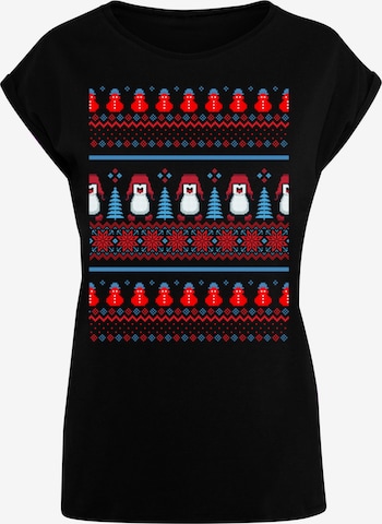 F4NT4STIC Shirt in Zwart: voorkant