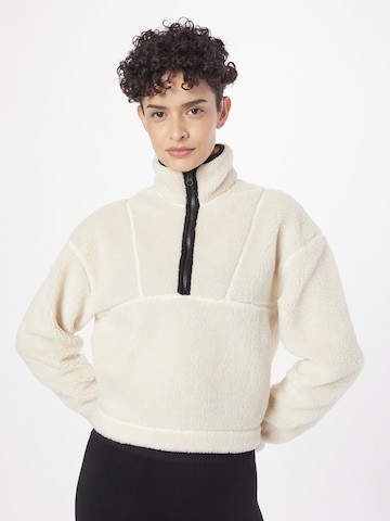 Casall Athletic Sweater in White: front