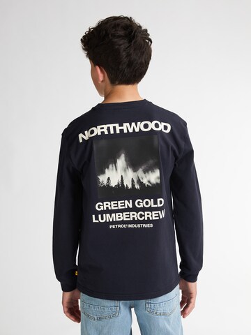 Petrol Industries Sweatshirt in Blauw: voorkant