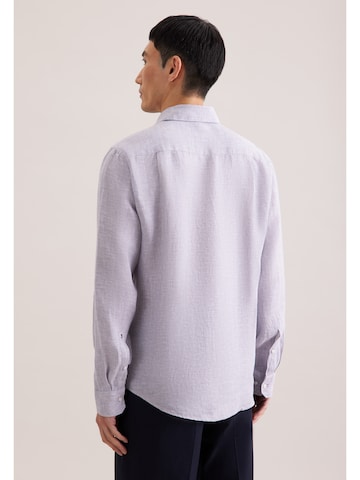 SEIDENSTICKER Regular Fit Hemd 'SMART LINEN' in Lila