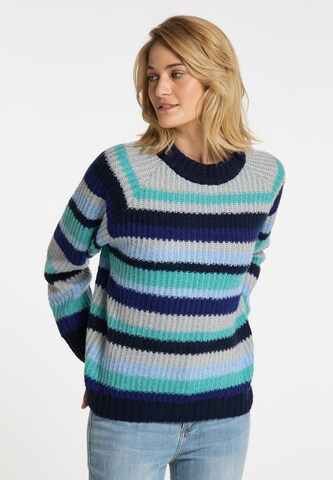 usha BLUE LABEL Sweater in Blue: front