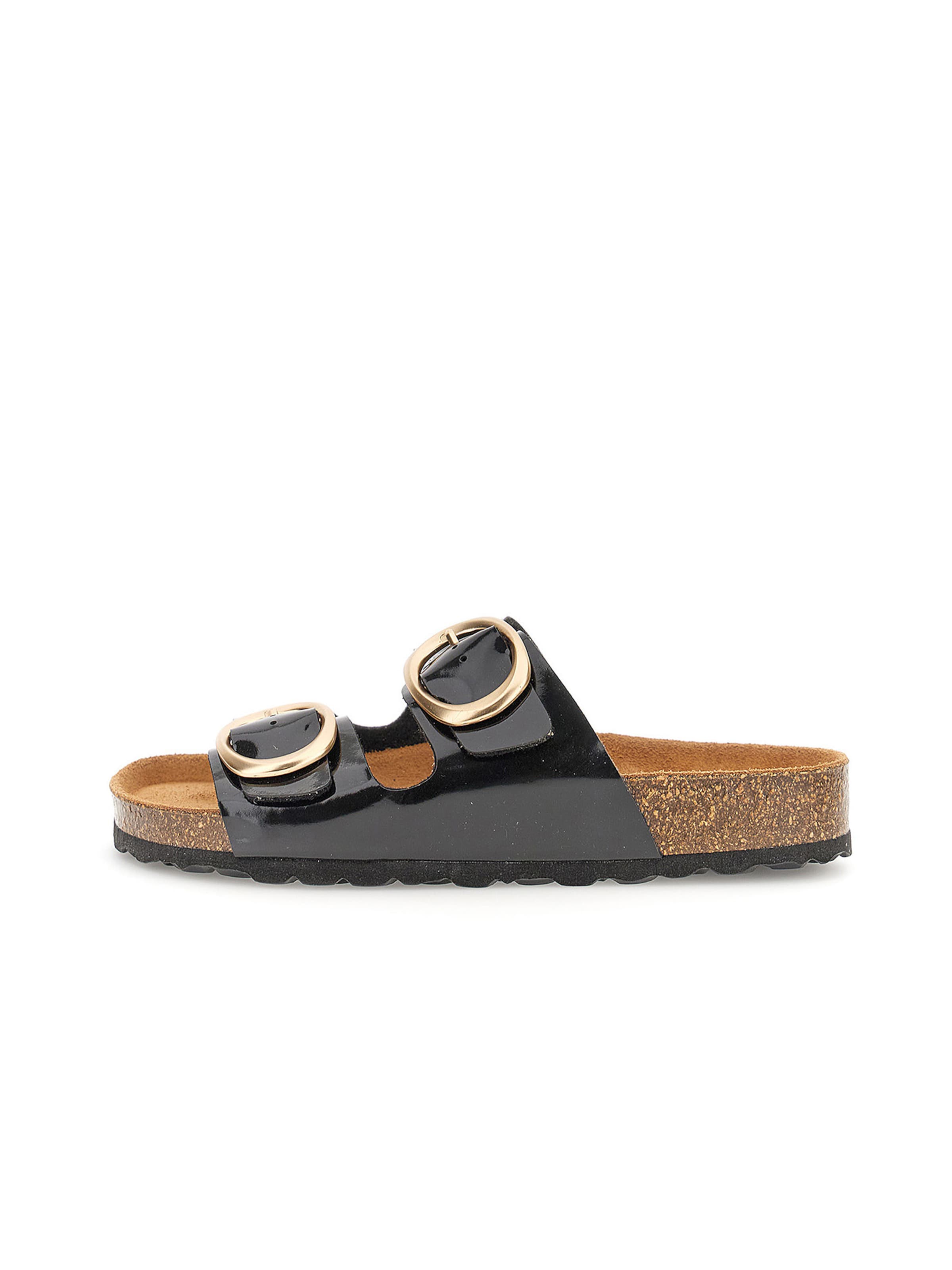 CAFè NOIR Muiltjes in Zwart: voorkant