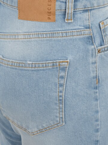 Pieces Tall Skinny Jeans 'LEAH' in Blauw