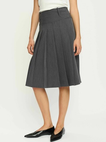 Soft Rebels Rok 'Ester' in Grijs: voorkant