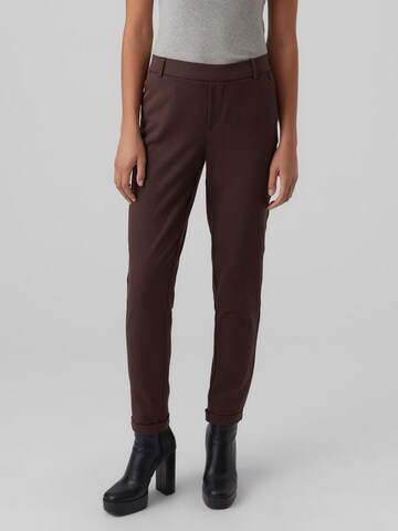 VERO MODA Slim fit Pants 'Maya' in Brown: front