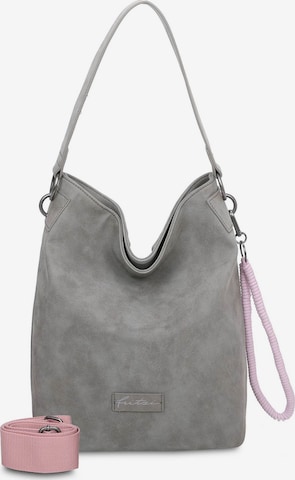 Fritzi aus Preußen Shoulder Bag 'Wuby' in Grey: front