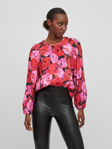 Vila Petite Blouse 'Flora' in Zwart: voorkant