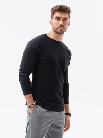 Ombre Shirt 'L137' in Schwarz: Vorderseite