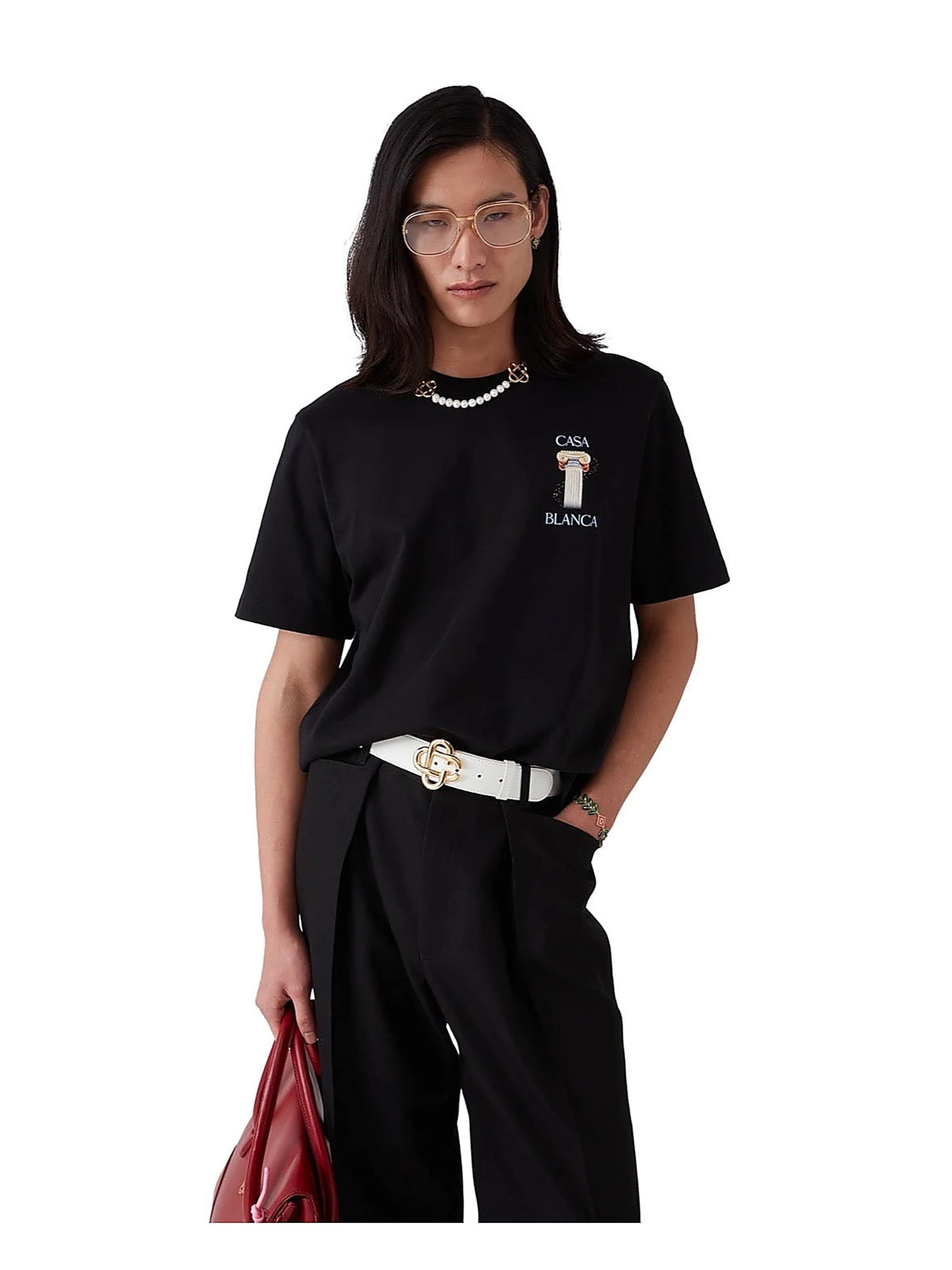 Casablanca Shirt in Black: front
