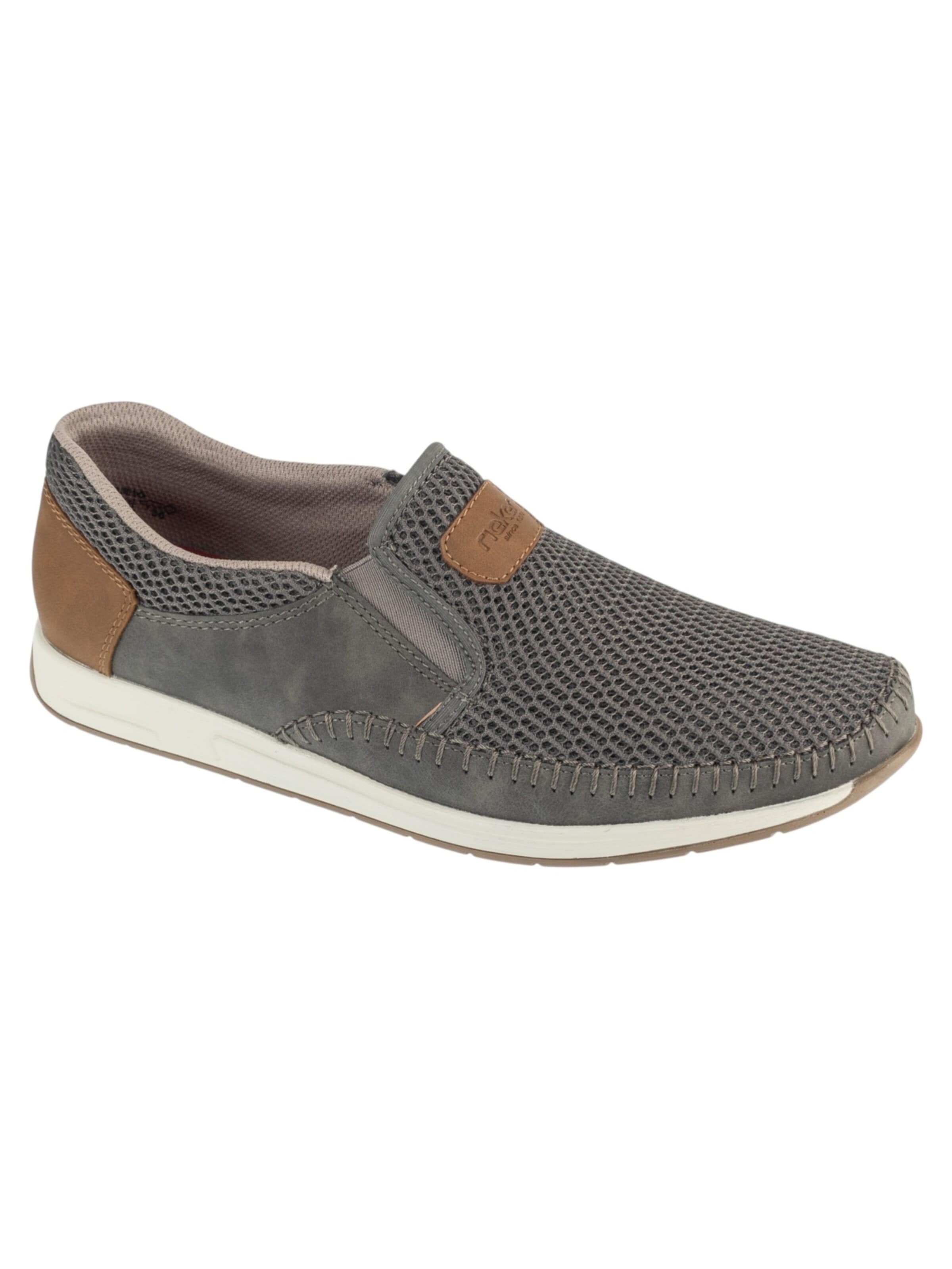 Rieker Slip-ons '11954' in Grey: front