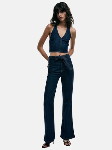 PLEASE Regular Broek 'PLEASE PANTALONE PANTALONE' in Blauw: voorkant