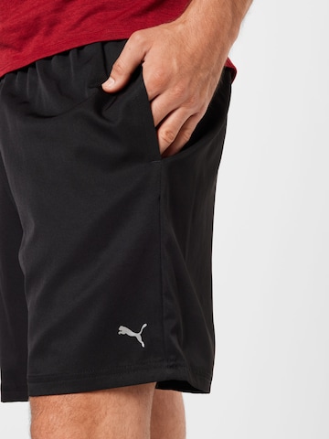 PUMA Regular Sportshorts in Schwarz