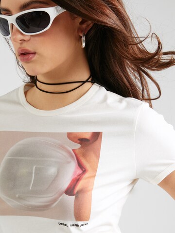 DIESEL - Camiseta 'UNCUTIE' en blanco