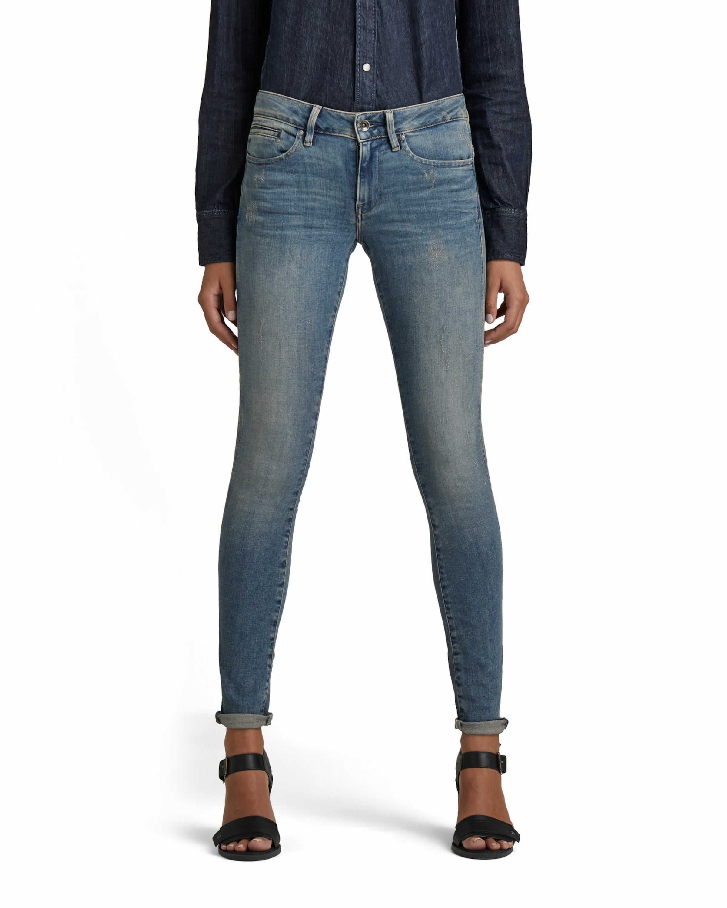 G-STAR Skinny Jeans in Blue: front