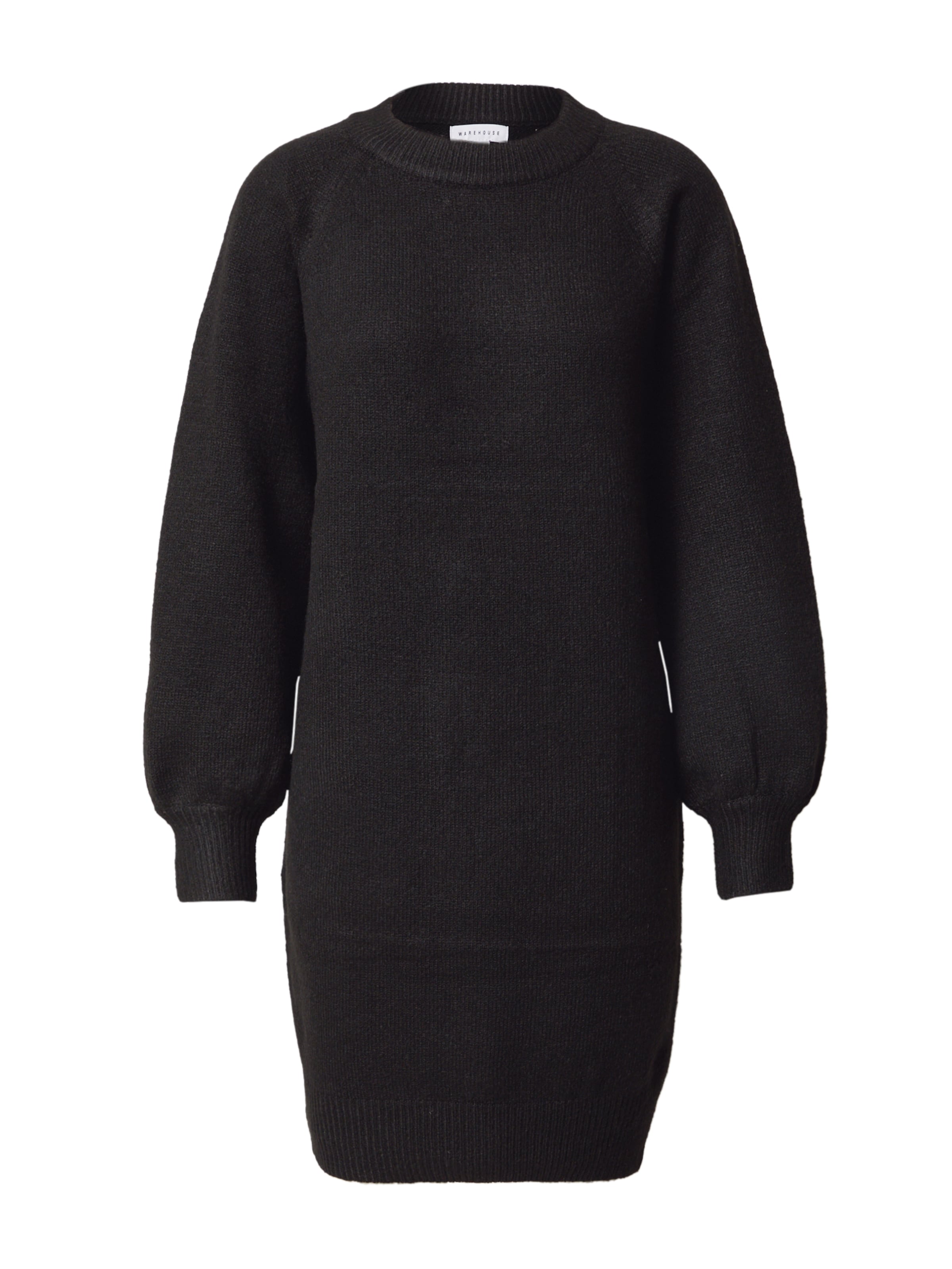 Warehouse Knit dress in Black: front