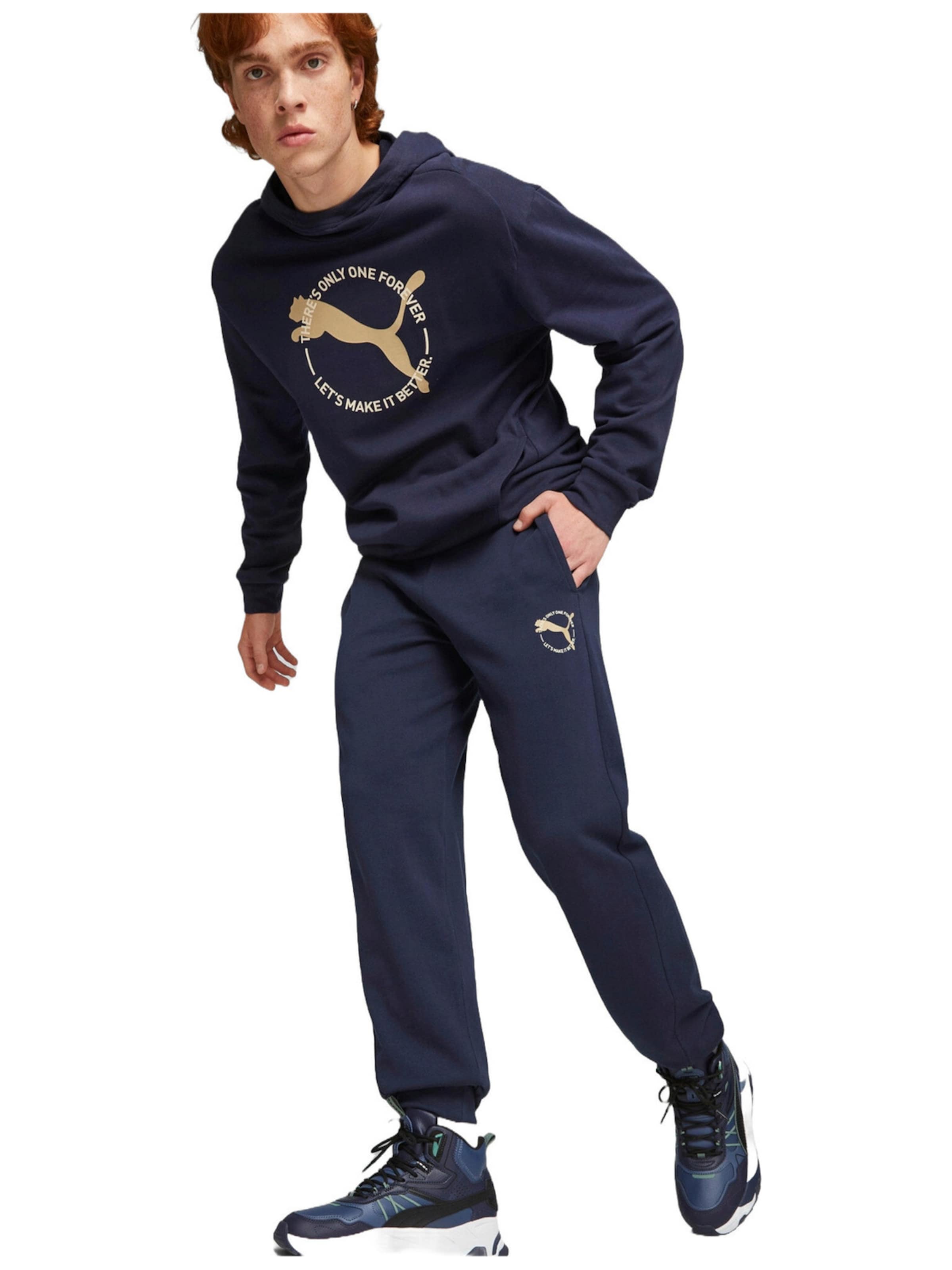 PUMA - regular Pantalón deportivo 'Puma Better Sportswear Sweat' en azul: frente