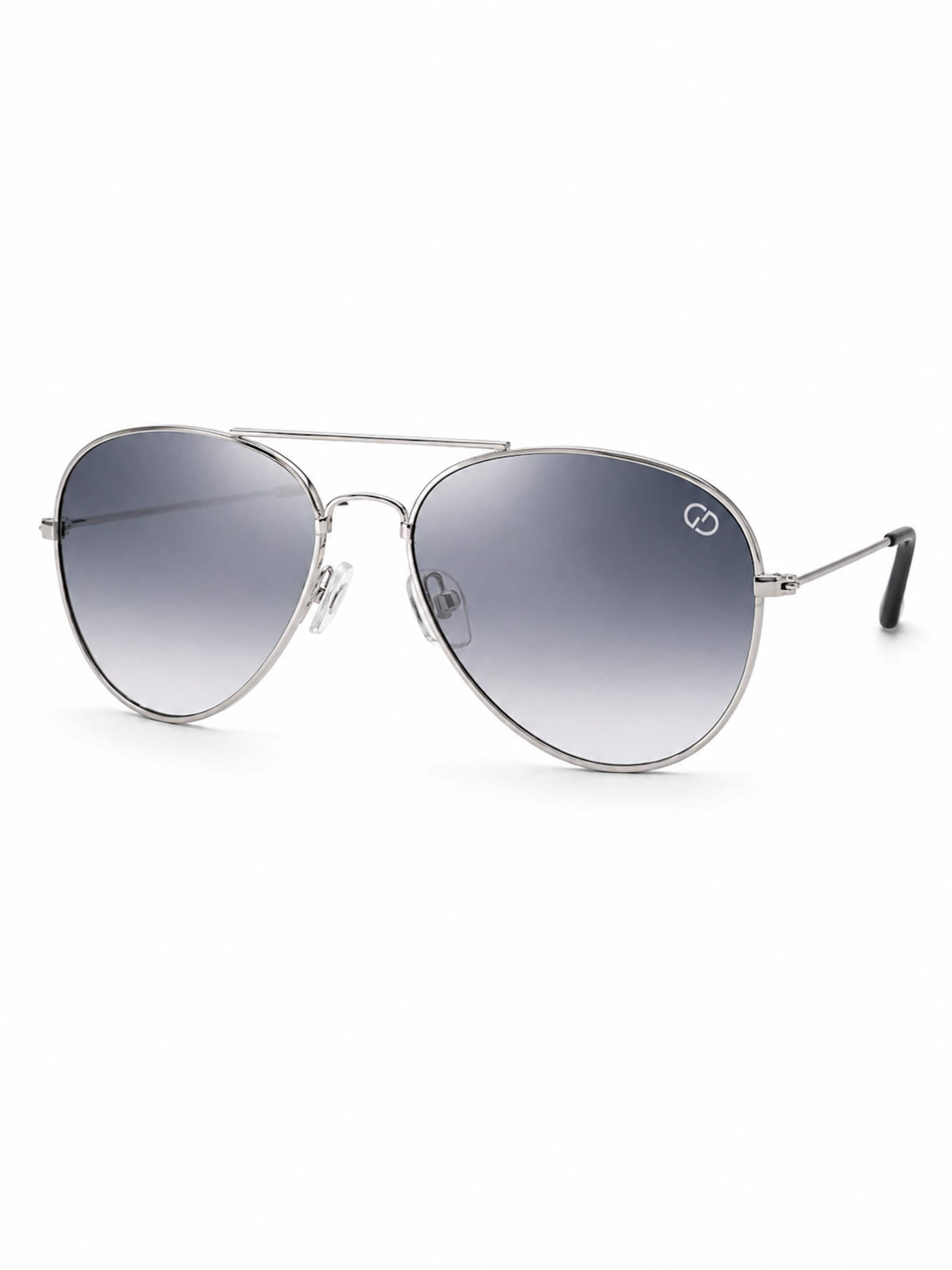 Gianni Kavanagh Sonnenbrille 'Cyrel' in Silber: Vorderseite