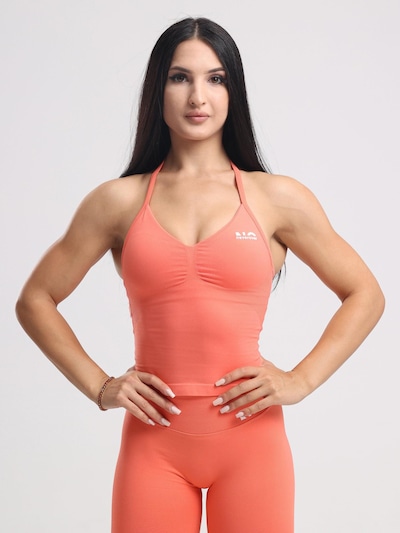 neverover Športni top 'Hue Halter Seamless Top' v velikosti XS  | korala barva, Prikaz izdelka